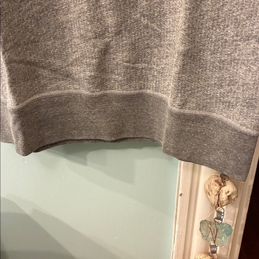 Gray Short Sleeve Sweatshirt Velva Sheer - Picture 5 of 7